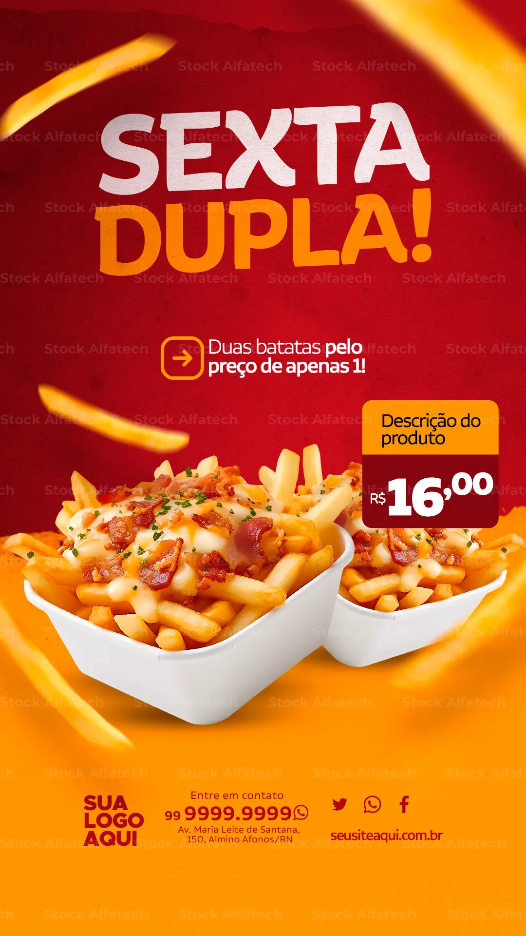 Psd flyer 100% editável para anúncio de pizzaria Stories
