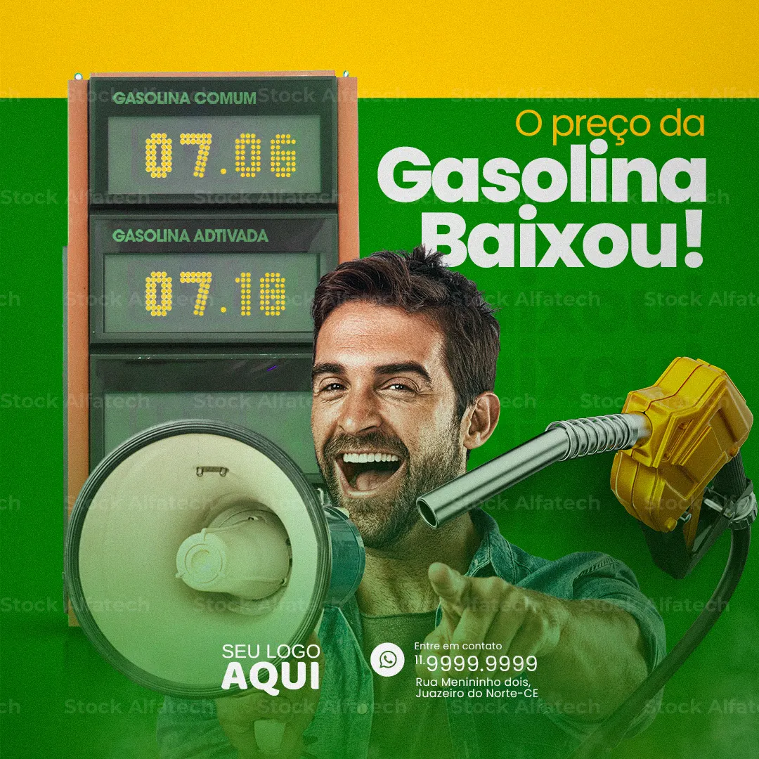 Posto completo para você e seu veículo — Psd flyer 100% editável