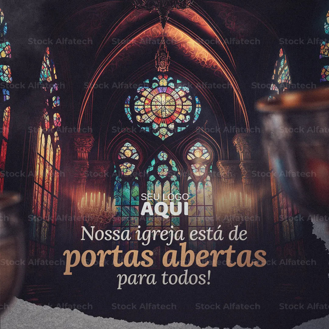 Celebração católica com mensagem de esperança — Psd flyer 100% editável