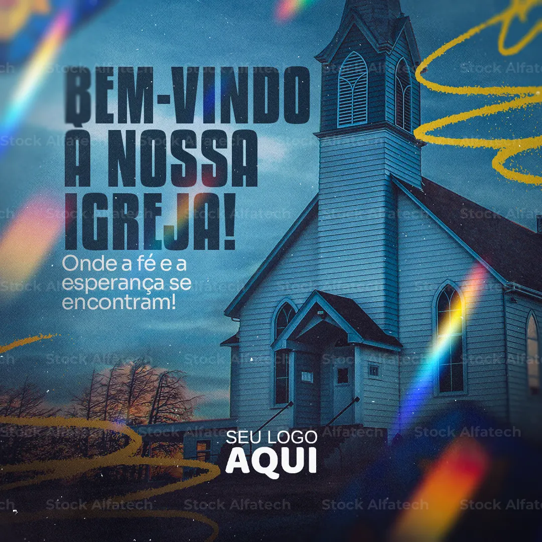 Psd flyer 100% editável para Igreja Católica com convite para Santa Missa