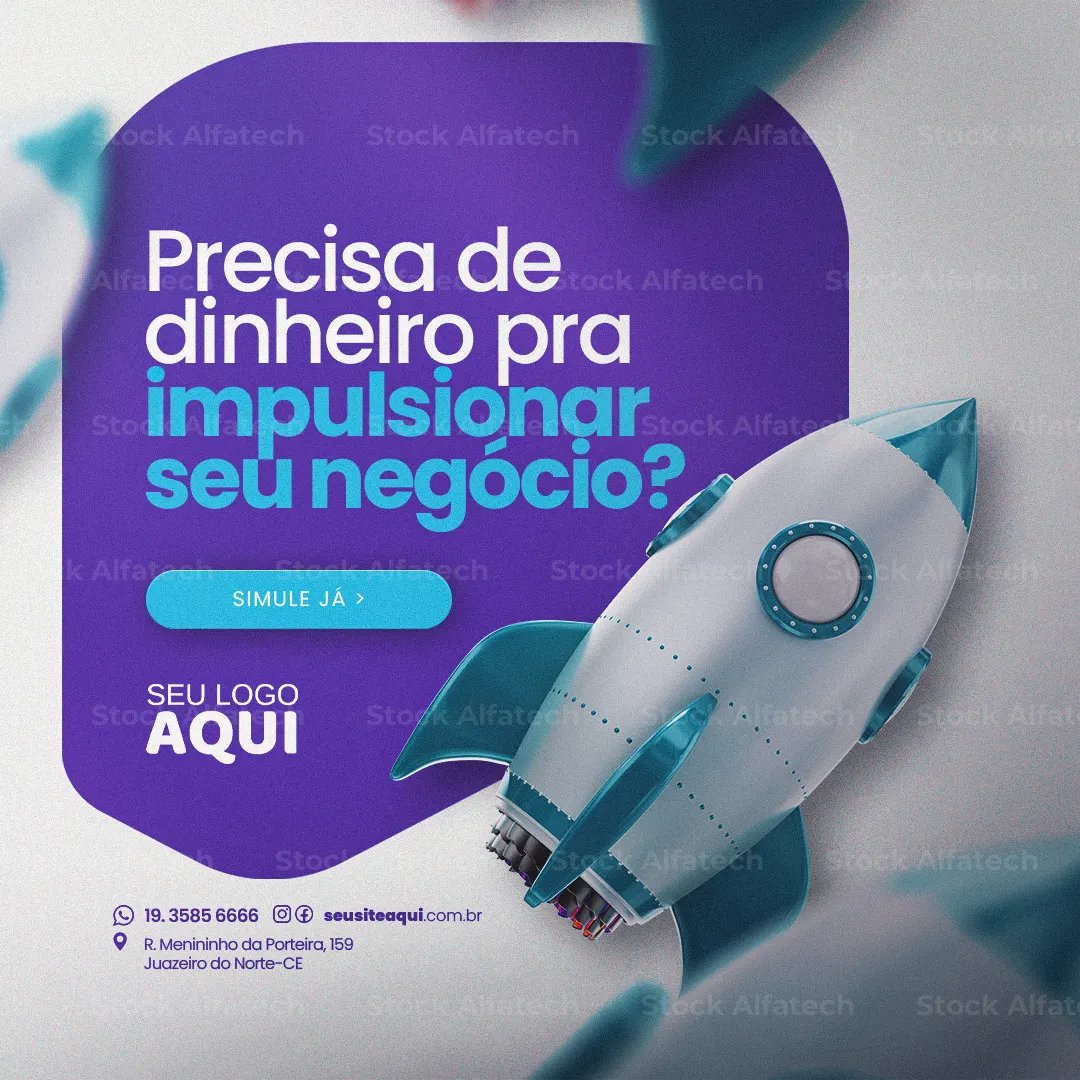 Psd flyer 100% editável de empréstimo fácil com alvo e aprovação rápida