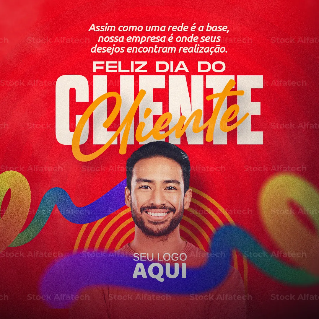 Psd flyer 100% editável para campanha comercial do Dia do Cliente
