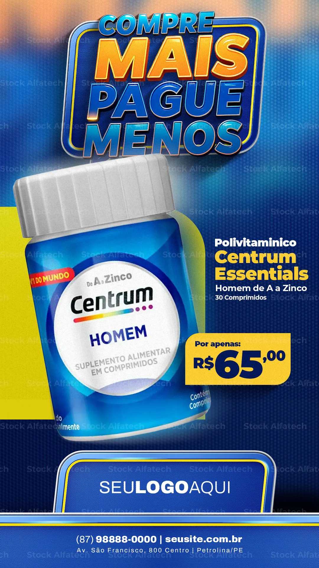 Campanha promocional para farmácia — Psd flyer 100% editável