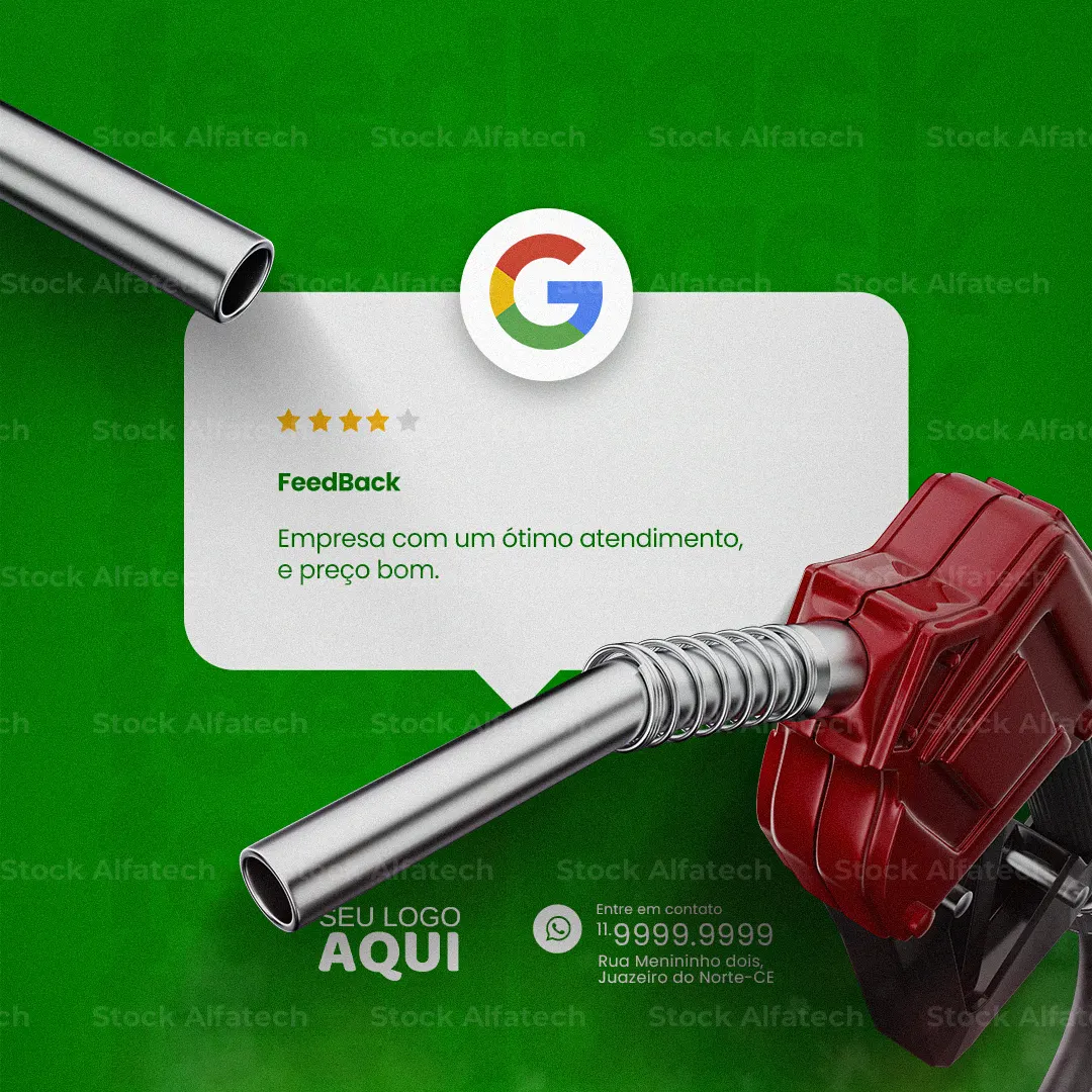 Psd flyer 100% editável para posto de gasolina com abastecimento de qualidade
