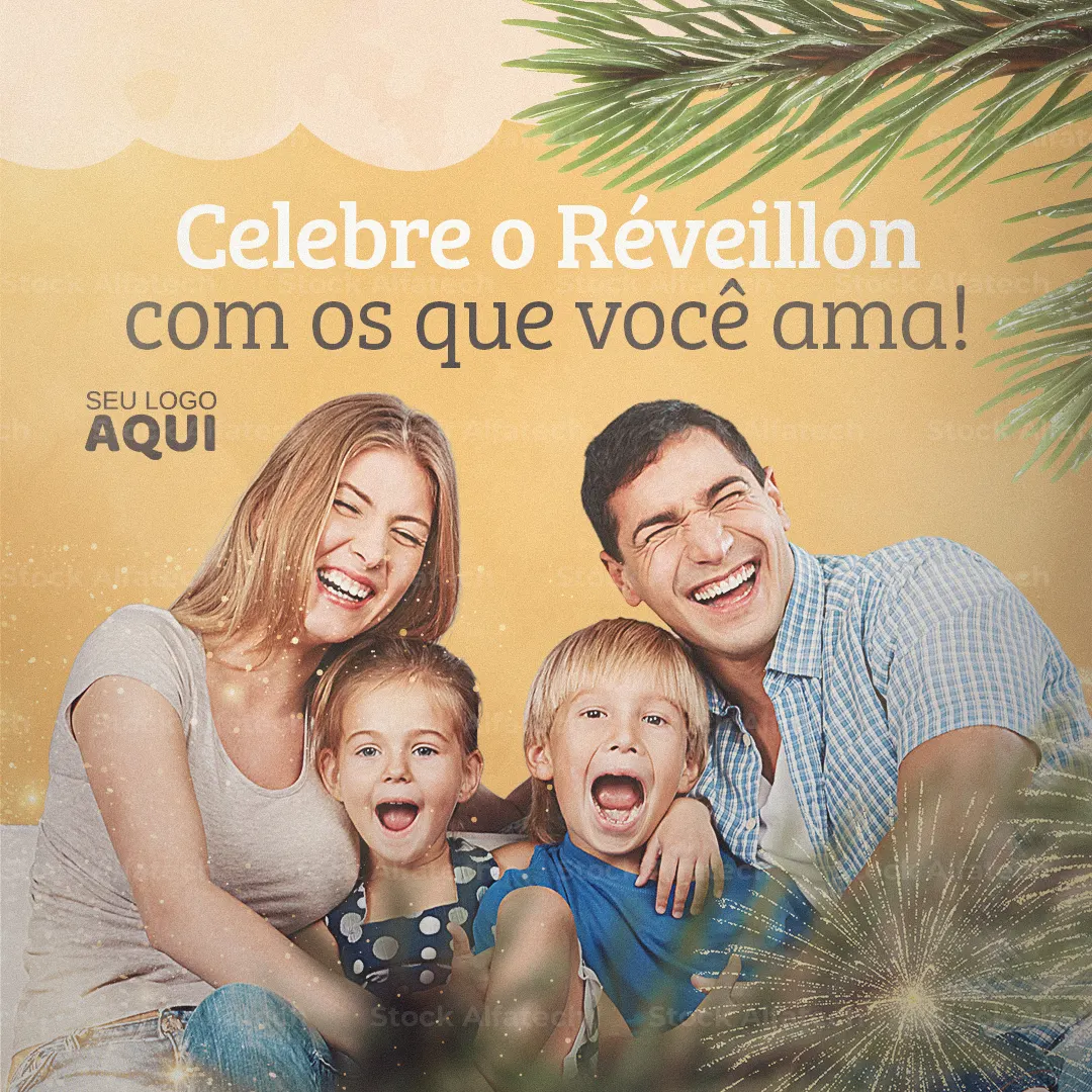 Psd flyer 100% editável para convite de Ano Novo