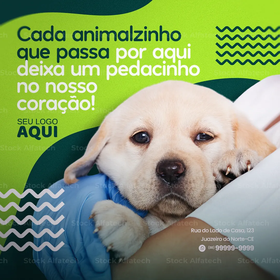 Psd flyer 100% editável para clínica veterinária com emergência pet