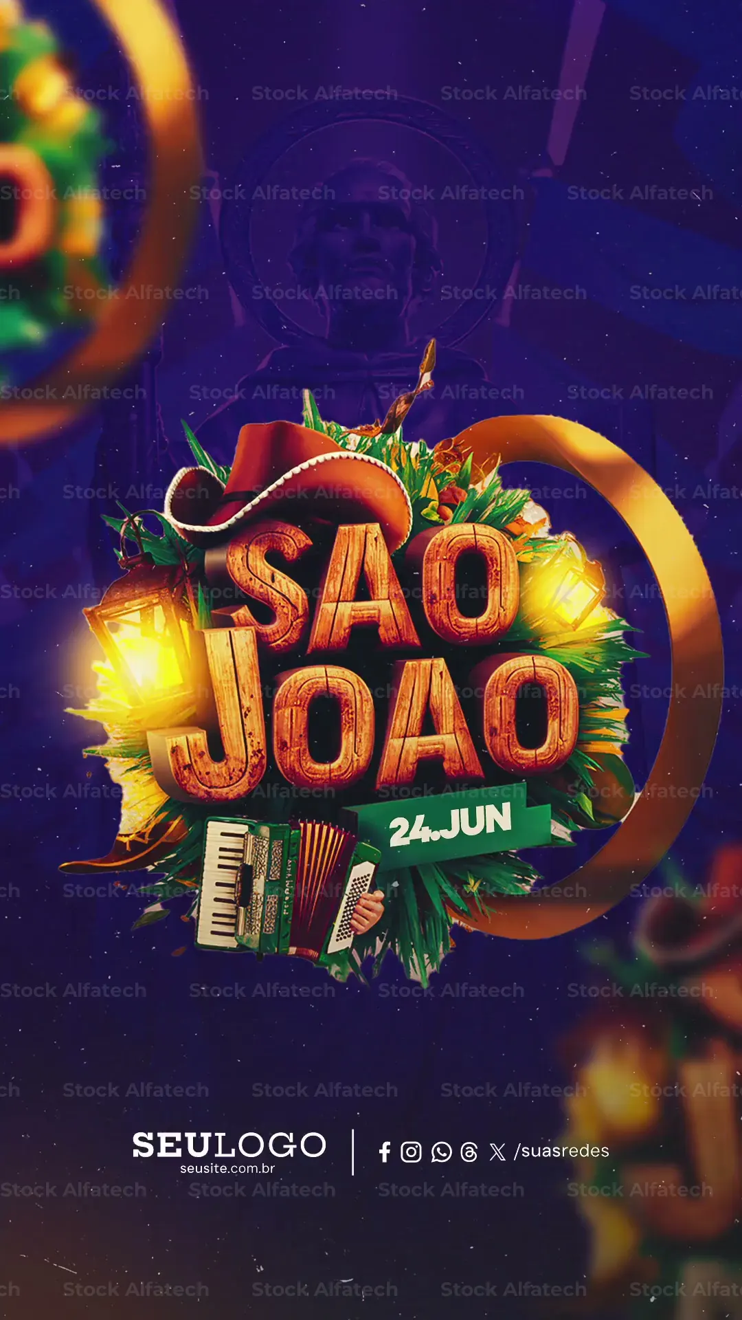 Storys Viva São João 24 de Junho After Effects Projeto 100% Editável