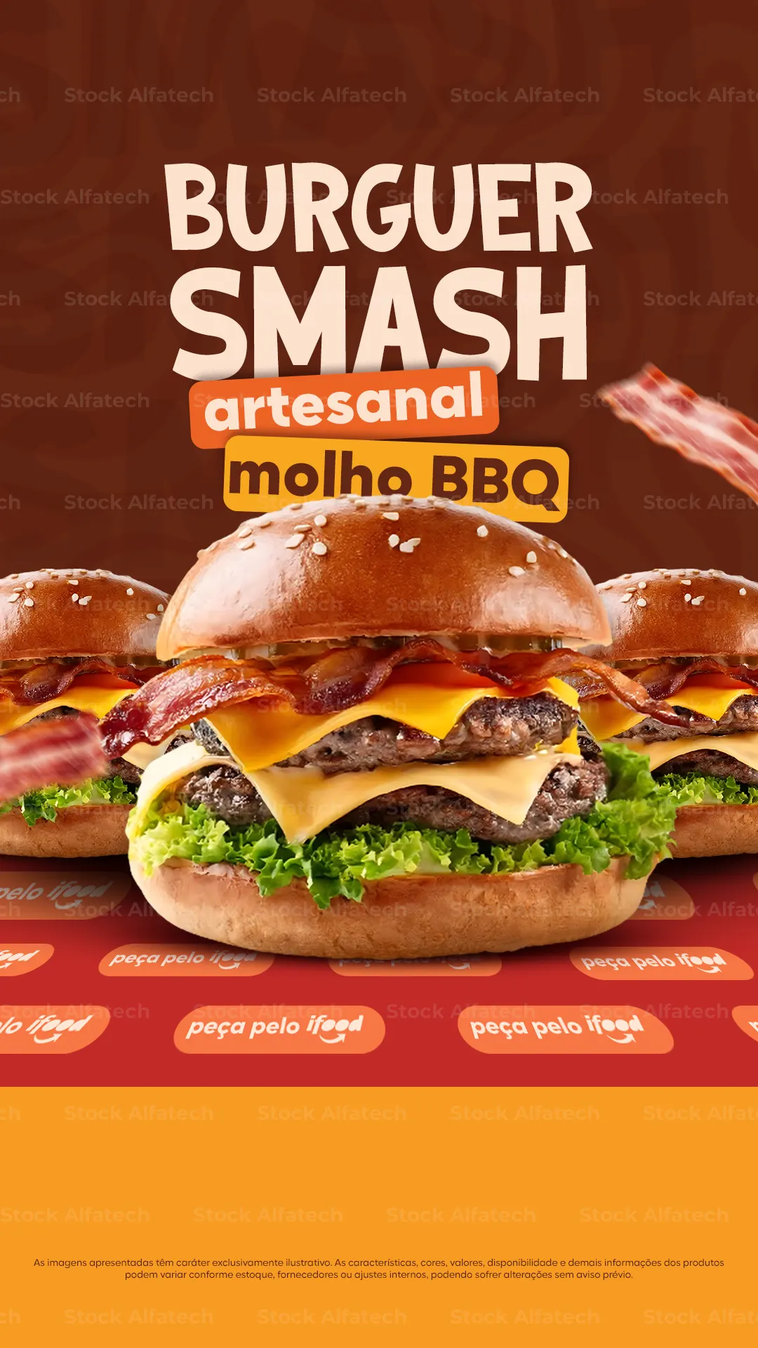 Psd flyer 100% editável para hamburgueria versão Stories