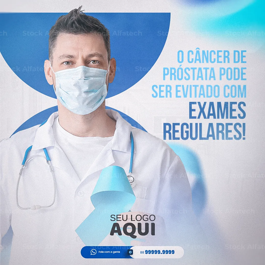 Novembro Azul para clínicas e empresas em Psd flyer 100% editável