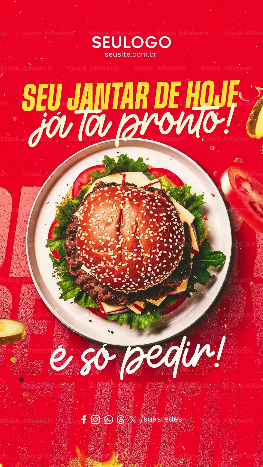 Reels Pediu Chegou Delivery Motoboy After Effects Projeto 100% Editável