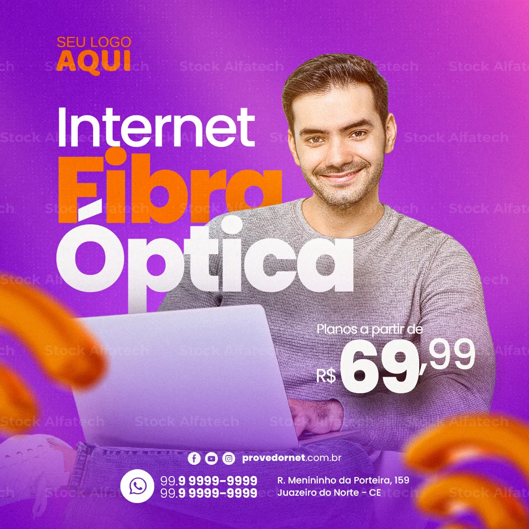 Conexão estável para sua rotina — Psd flyer 100% editável