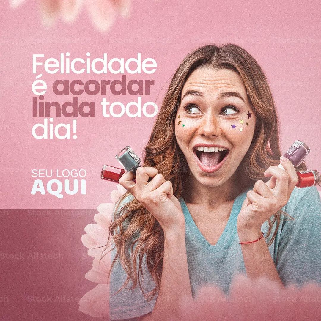 Psd flyer 100% editável para pacote completo de unhas
