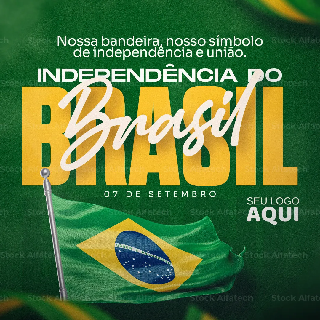Psd flyer 100% editável para campanha patriótica de 7 de Setembro