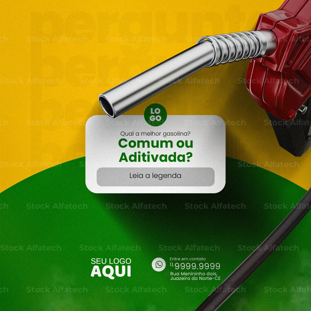 Etanol, gasolina e diesel em Psd flyer 100% editável para divulgação