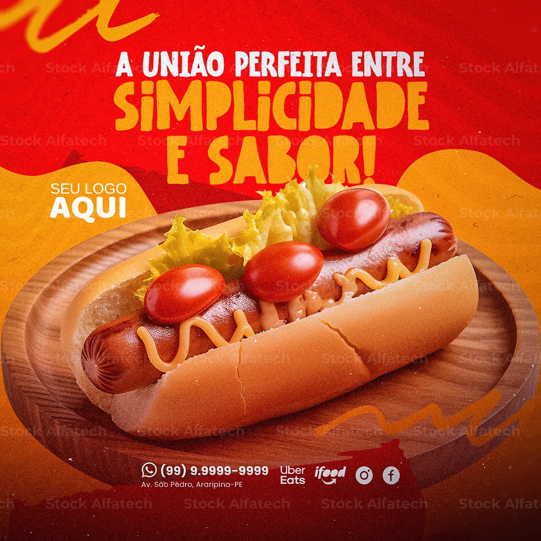 O melhor hotdog da cidade — Psd flyer 100% editável