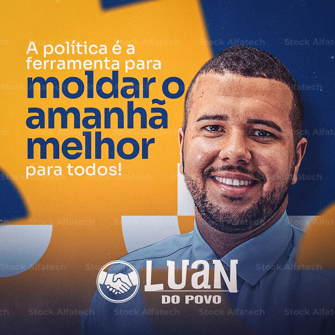 Psd flyer 100% editável para campanha política de candidato