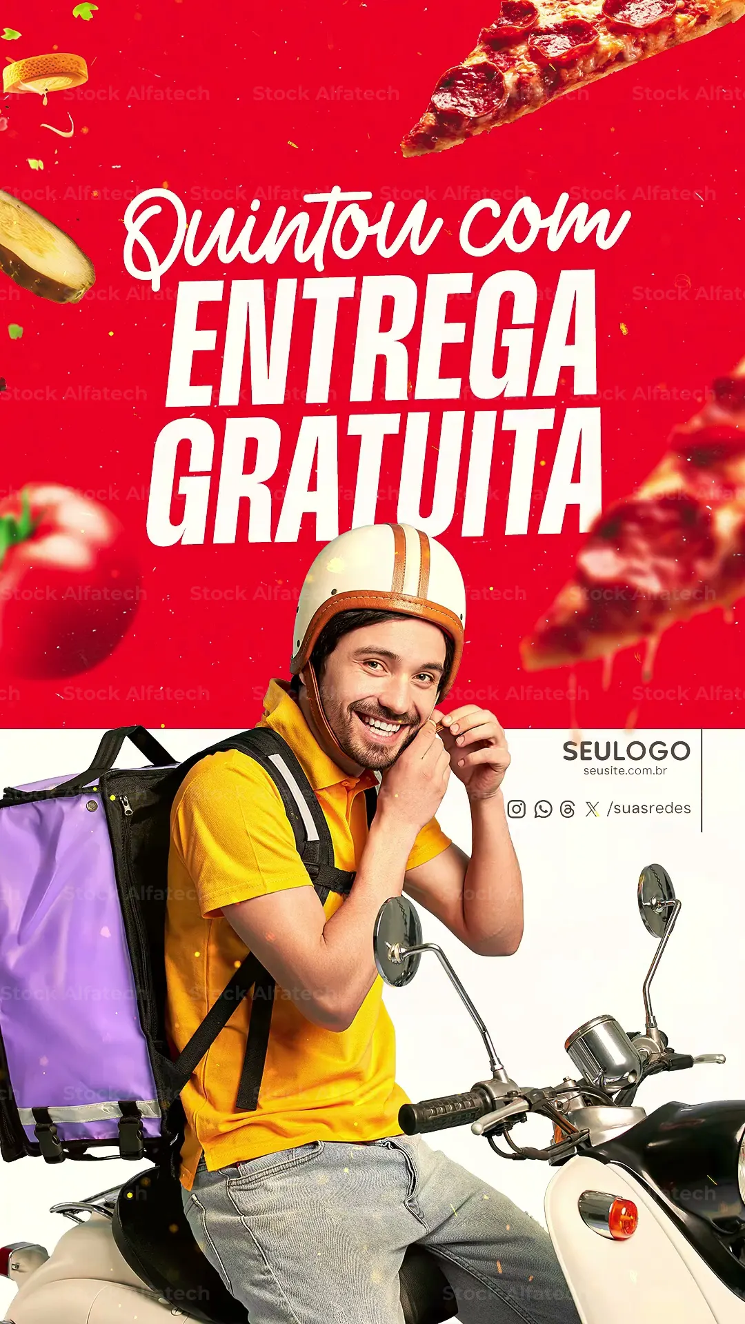 Storys Fome Bateu Chama no Zap Delivery After Effects Projeto 100% Editável