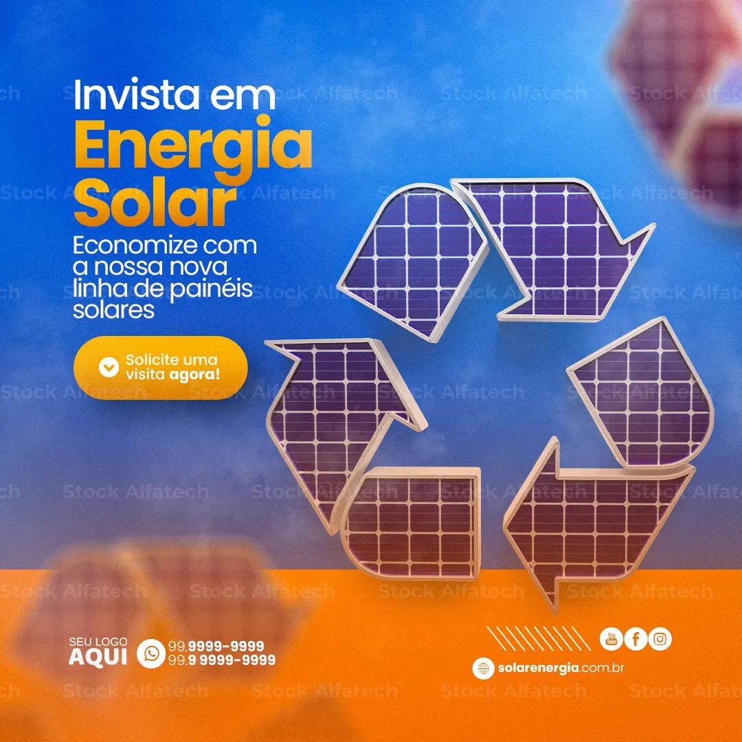 Transforme sol em economia com Psd flyer 100% editável