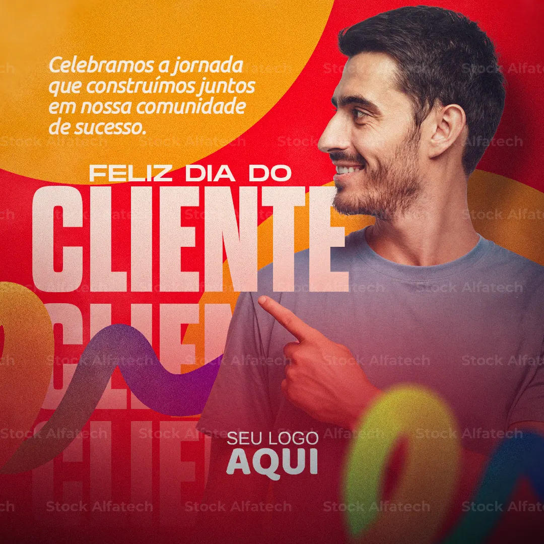 Dia do Cliente com carinho, desconto e gratidão — Psd flyer 100% editável