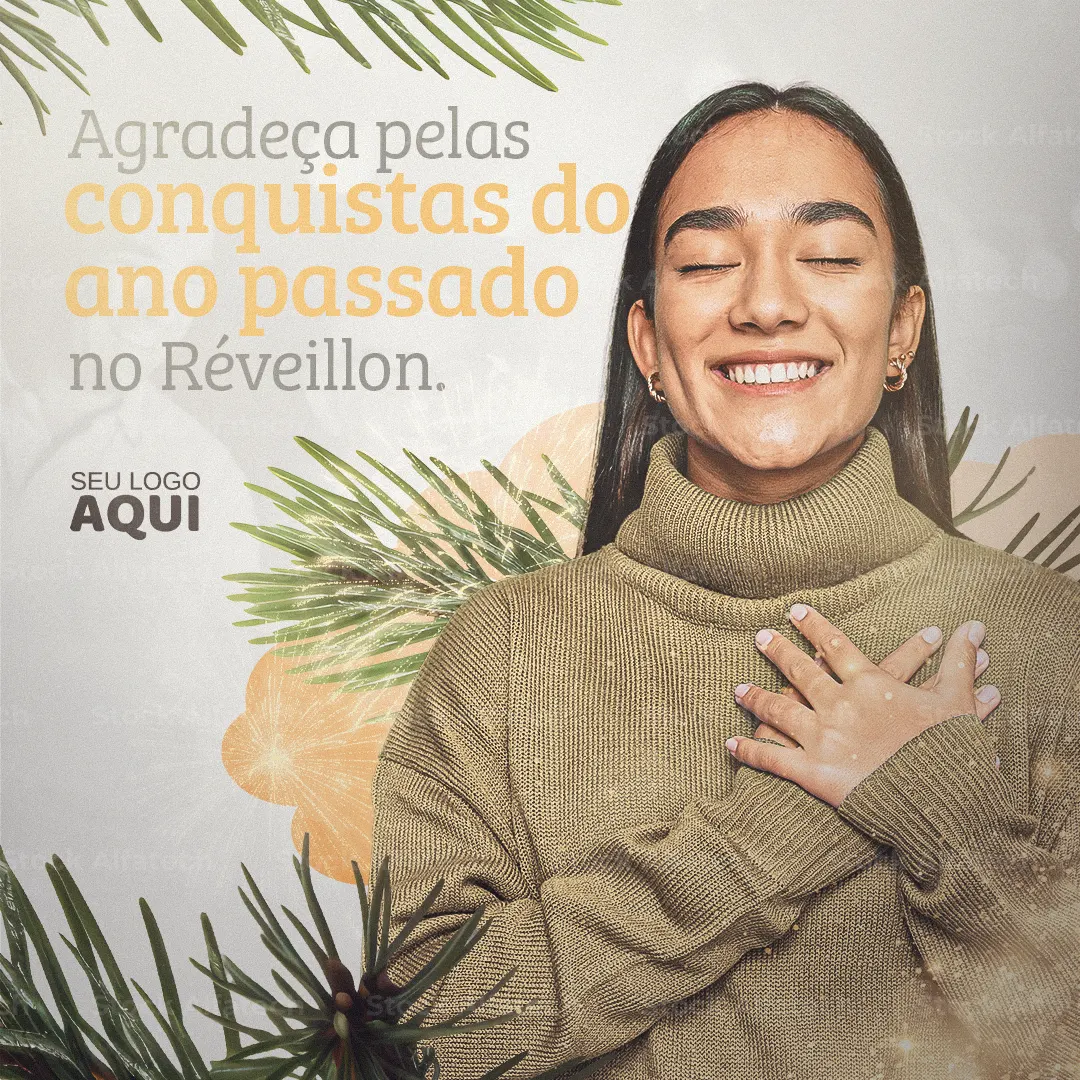 Ano Novo com muita energia e celebração em Psd flyer 100% editável