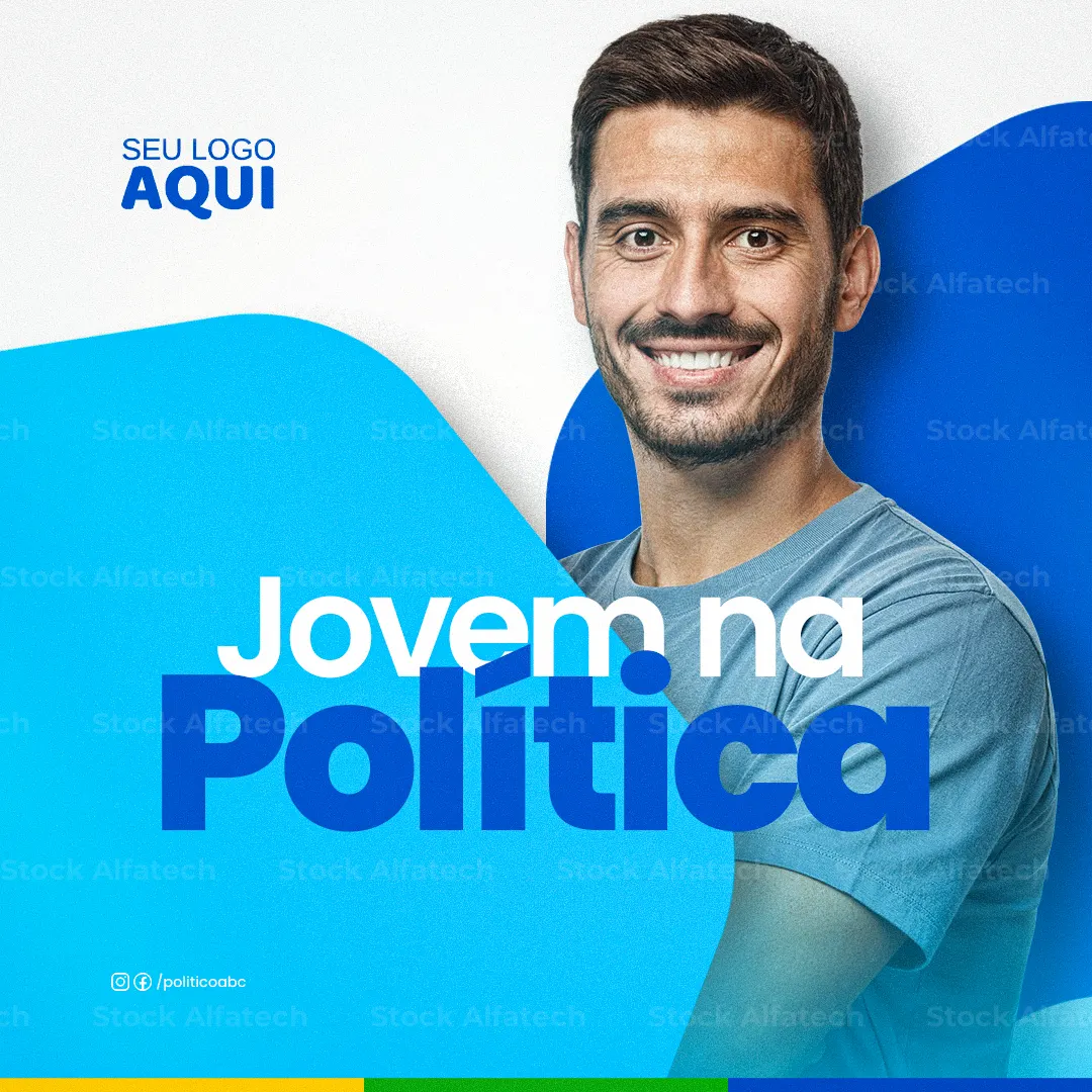 Psd flyer 100% editável para candidato com proposta de desenvolvimento