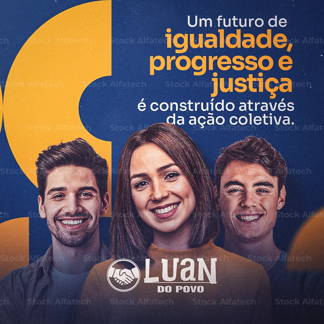Candidato com compromisso com o povo — Psd flyer 100% editável