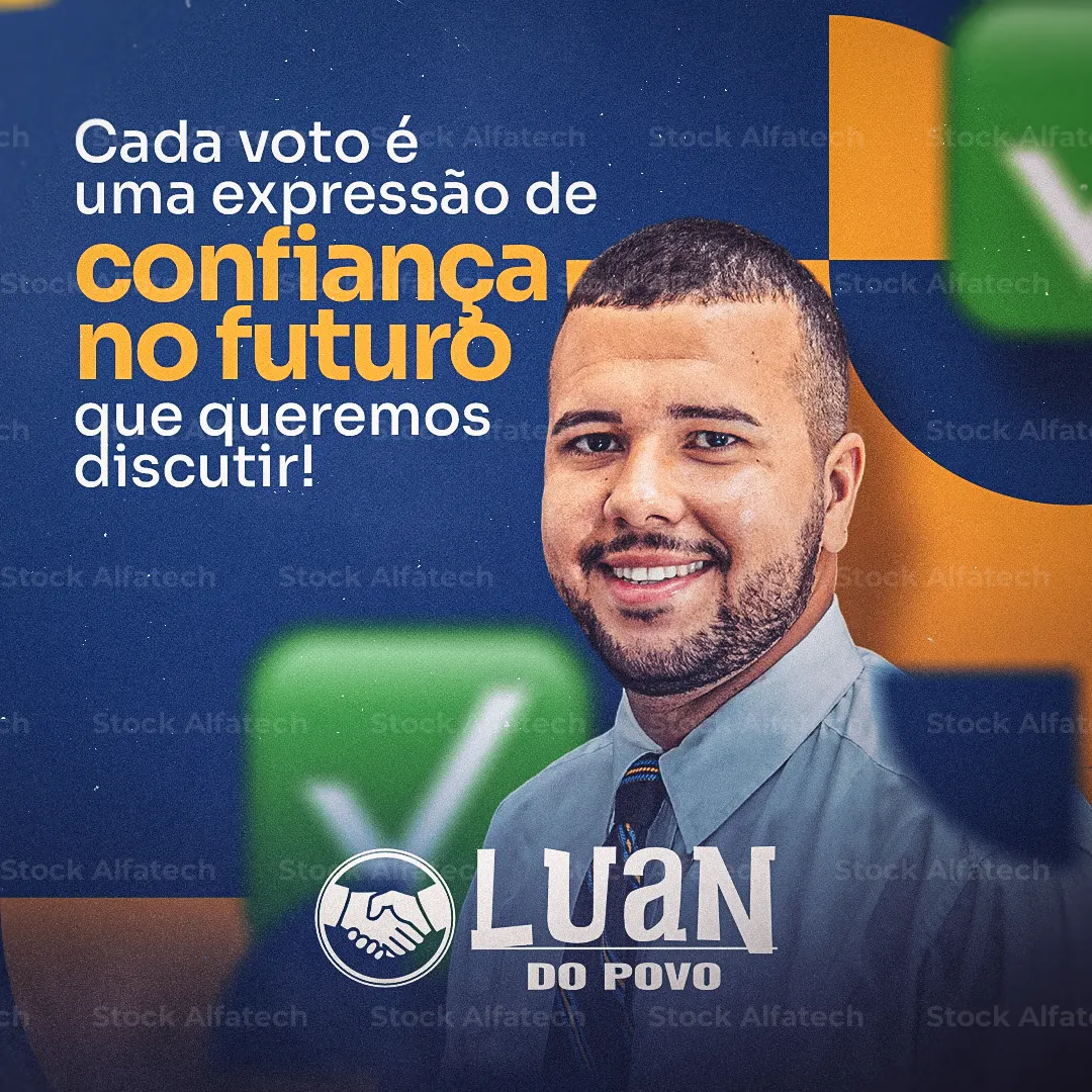 Candidato trabalhando por uma cidade melhor em Psd flyer 100% editável
