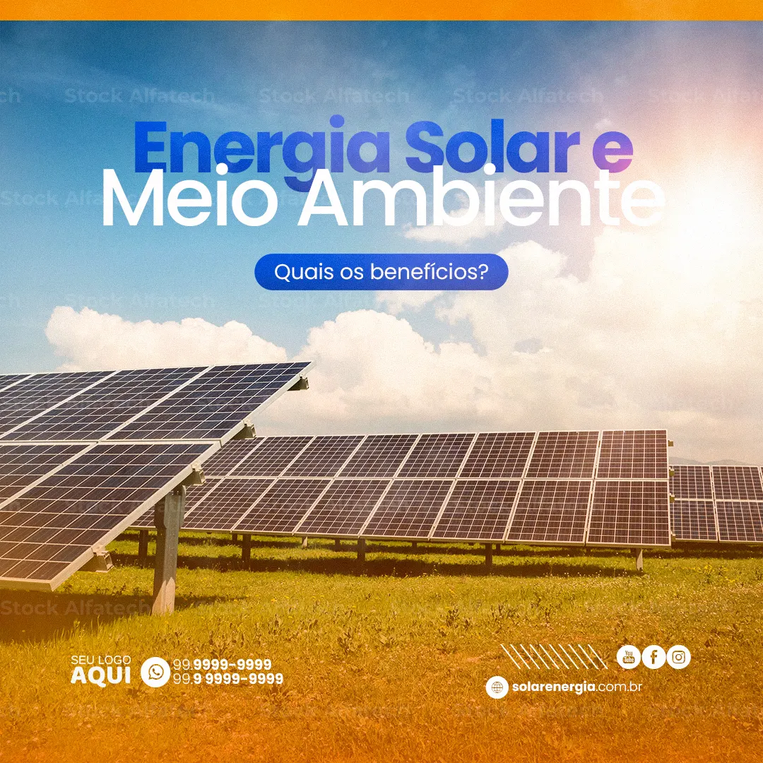 Energia limpa e sustentável para sua casa — Psd flyer 100% editável