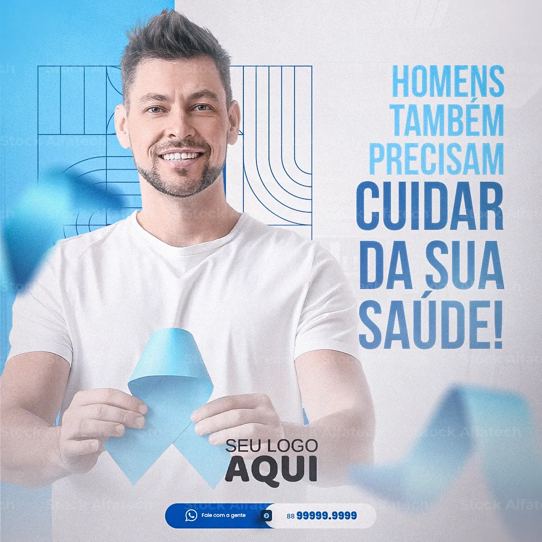 Saúde masculina em primeiro lugar — Psd flyer 100% editável