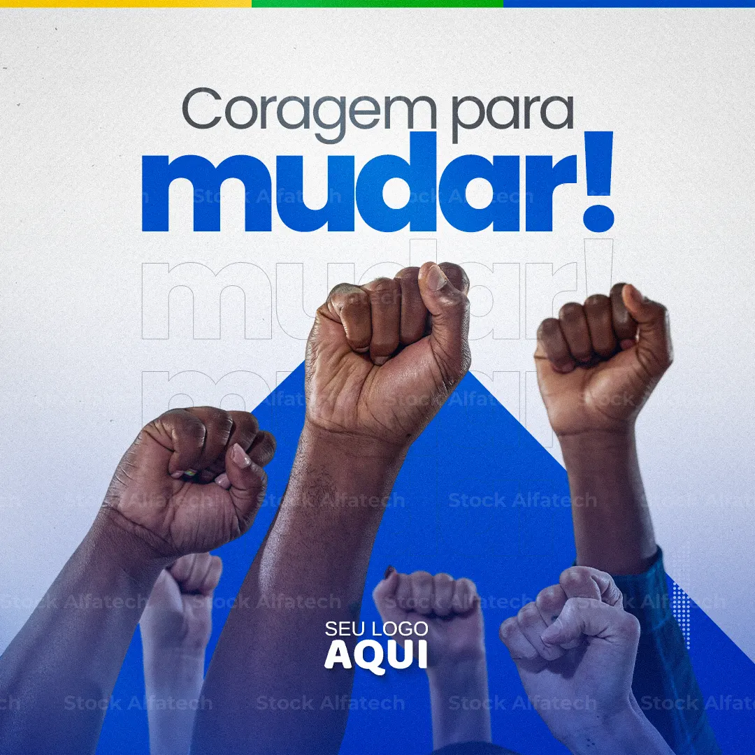 Candidato perto do povo — Psd flyer 100% editável