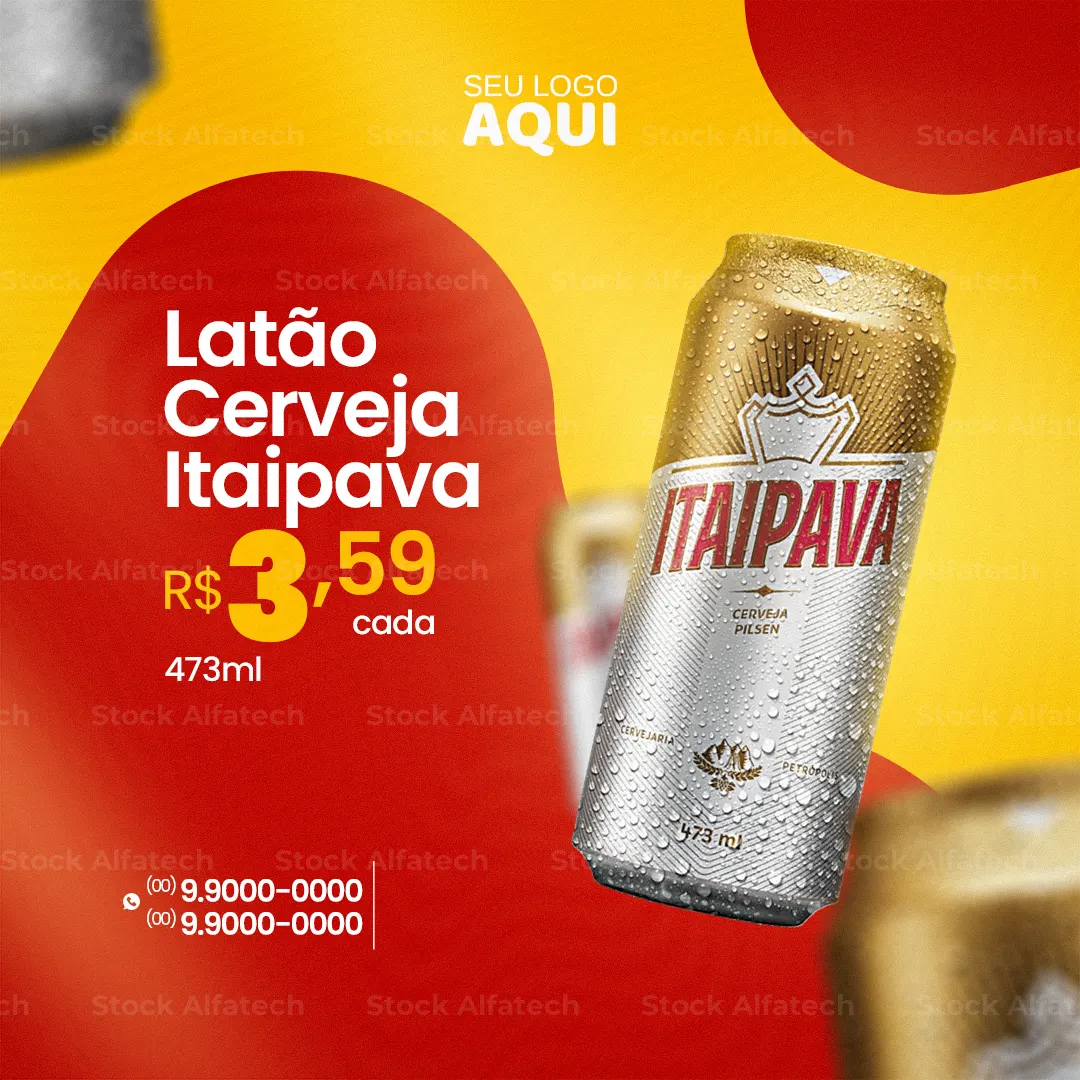 Cerveja Itaipava latão