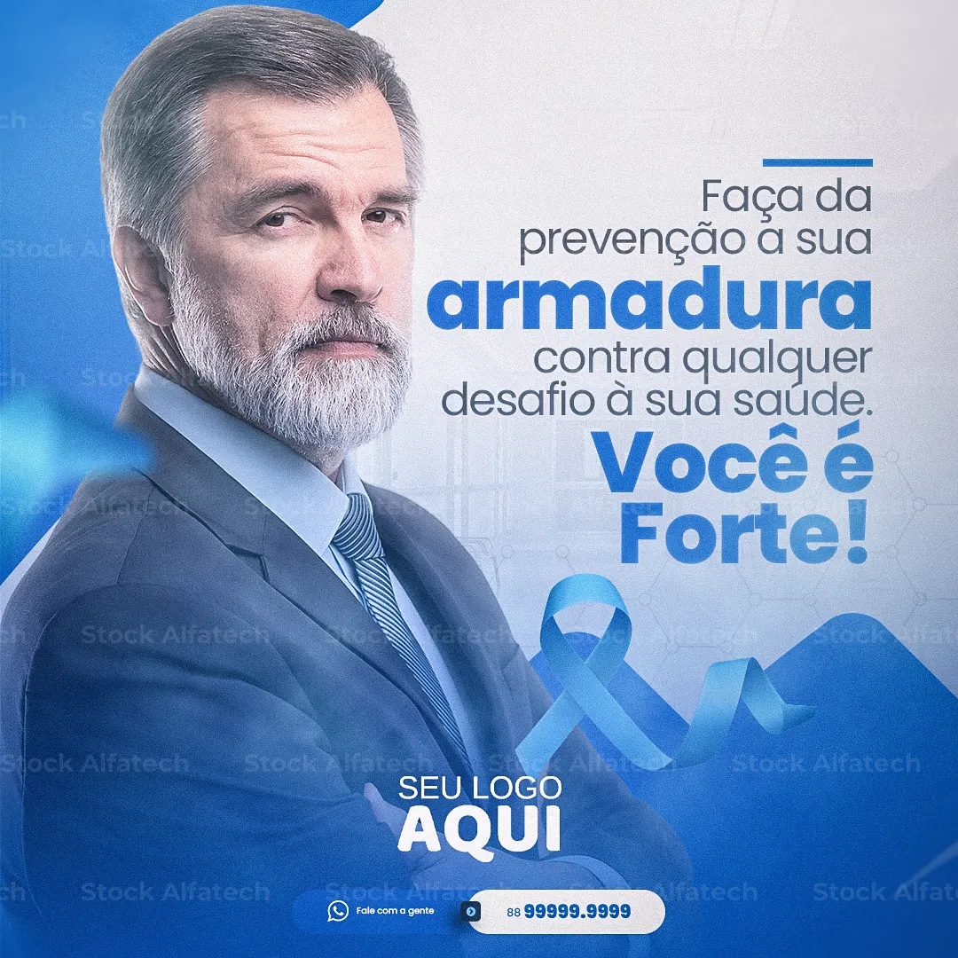 Psd flyer 100% editável para post de conscientização masculina