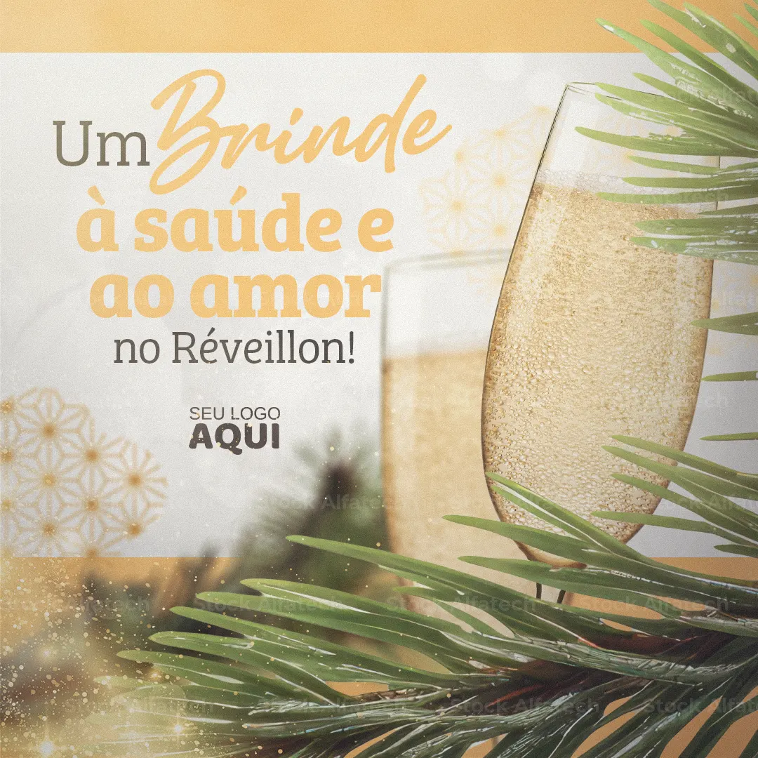 Réveillon com glamour e muita comemoração em Psd flyer 100% editável