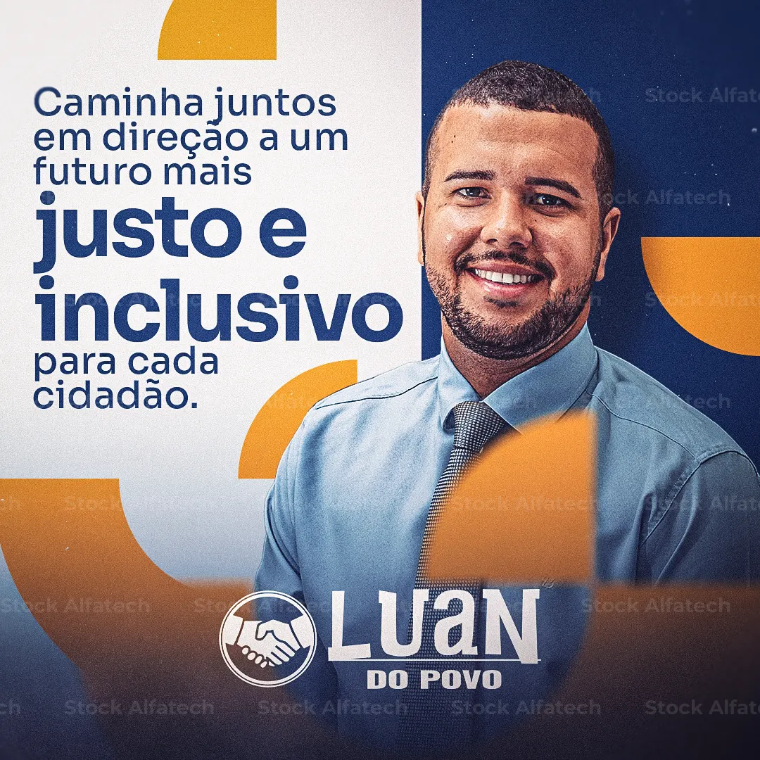 Campanha eleitoral com identidade visual forte — Psd flyer 100% editável