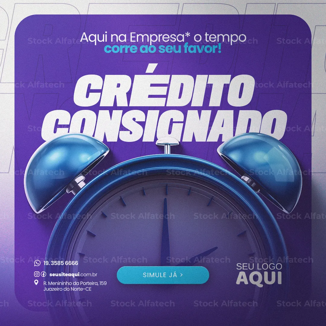 Empréstimo com comunicação clara — Psd flyer 100% editável