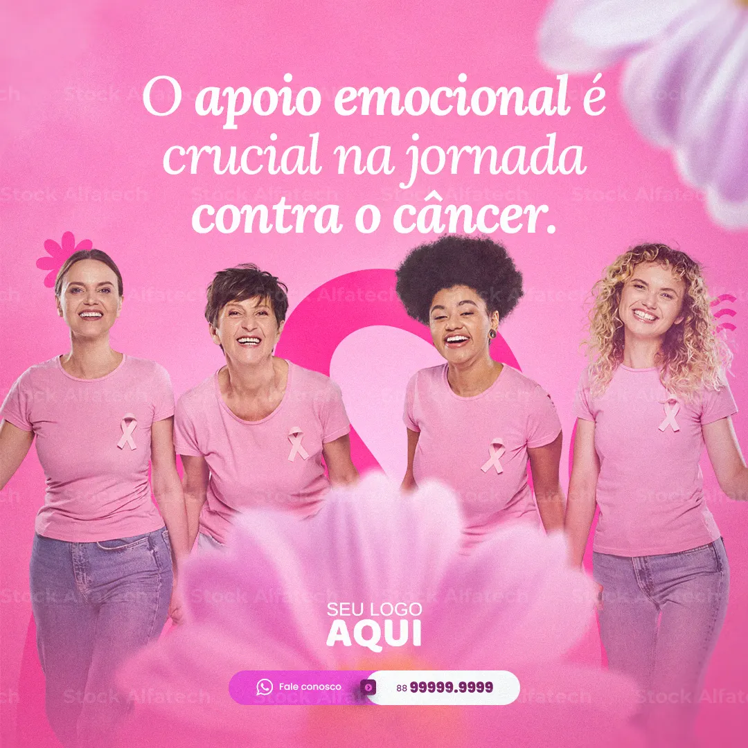 Cuide-se, previna-se e compartilhe essa causa em Psd flyer 100% editável