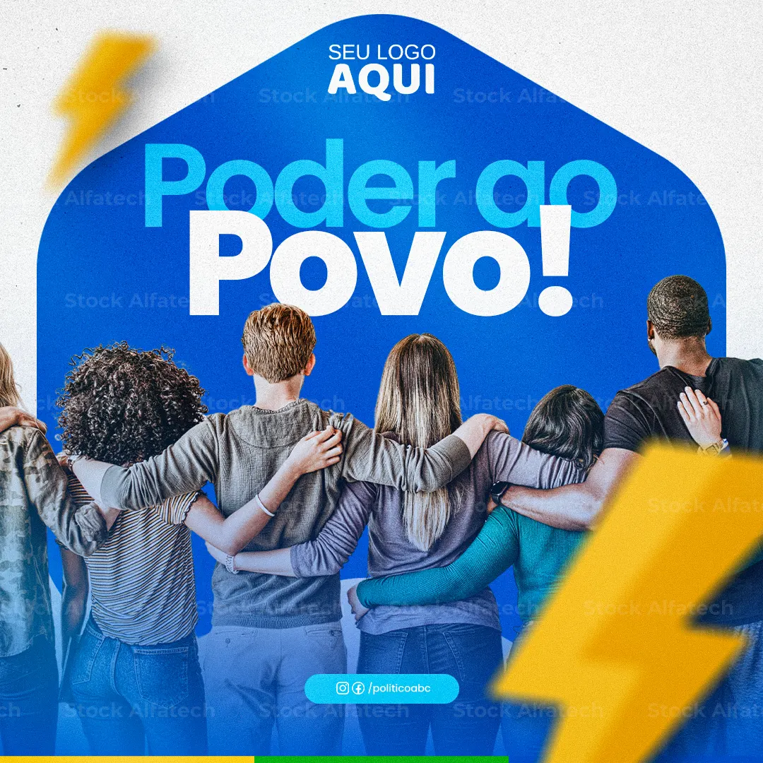 Arte política para apresentação de candidato em Psd flyer 100% editável