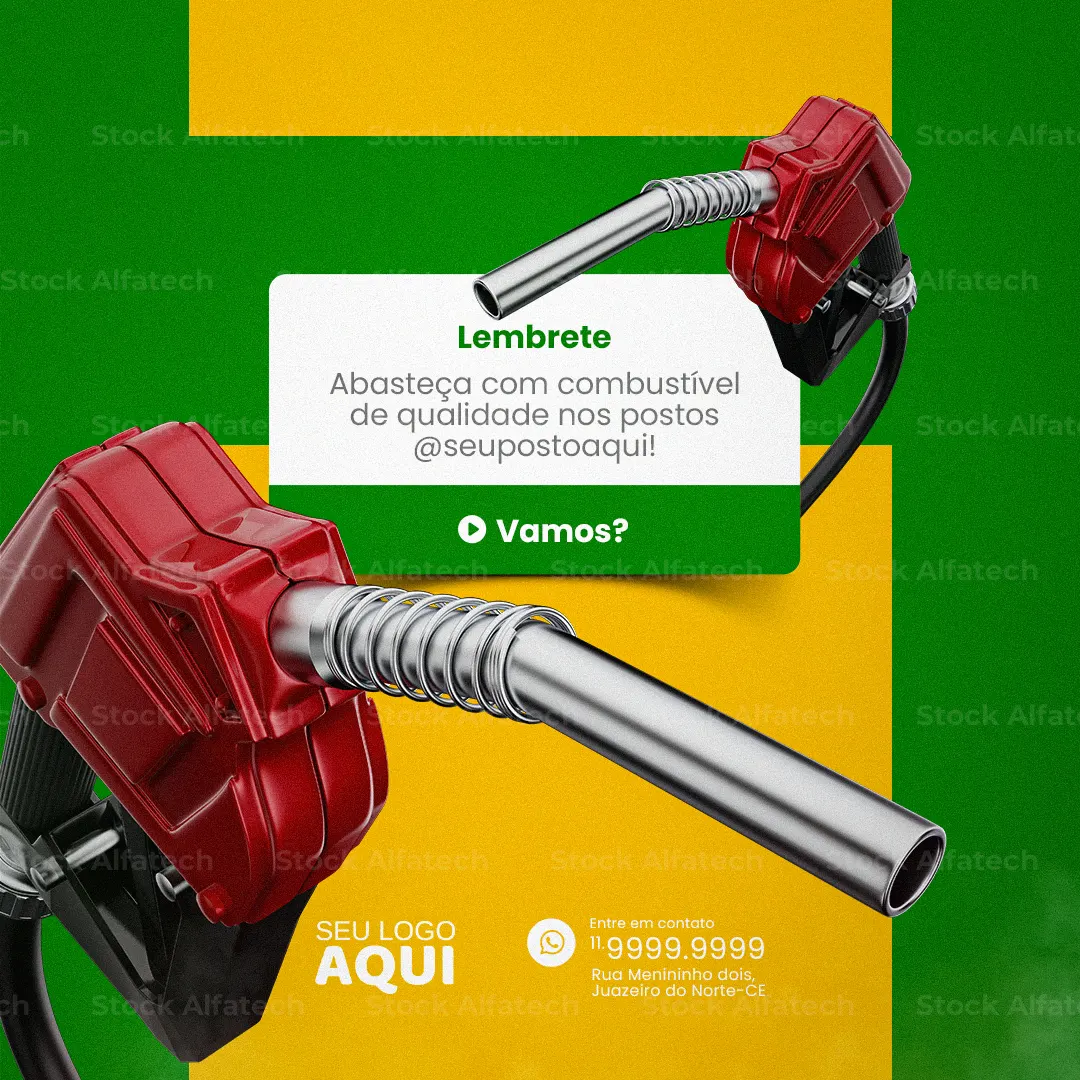 Psd flyer 100% editável para posto com conveniência e combustível