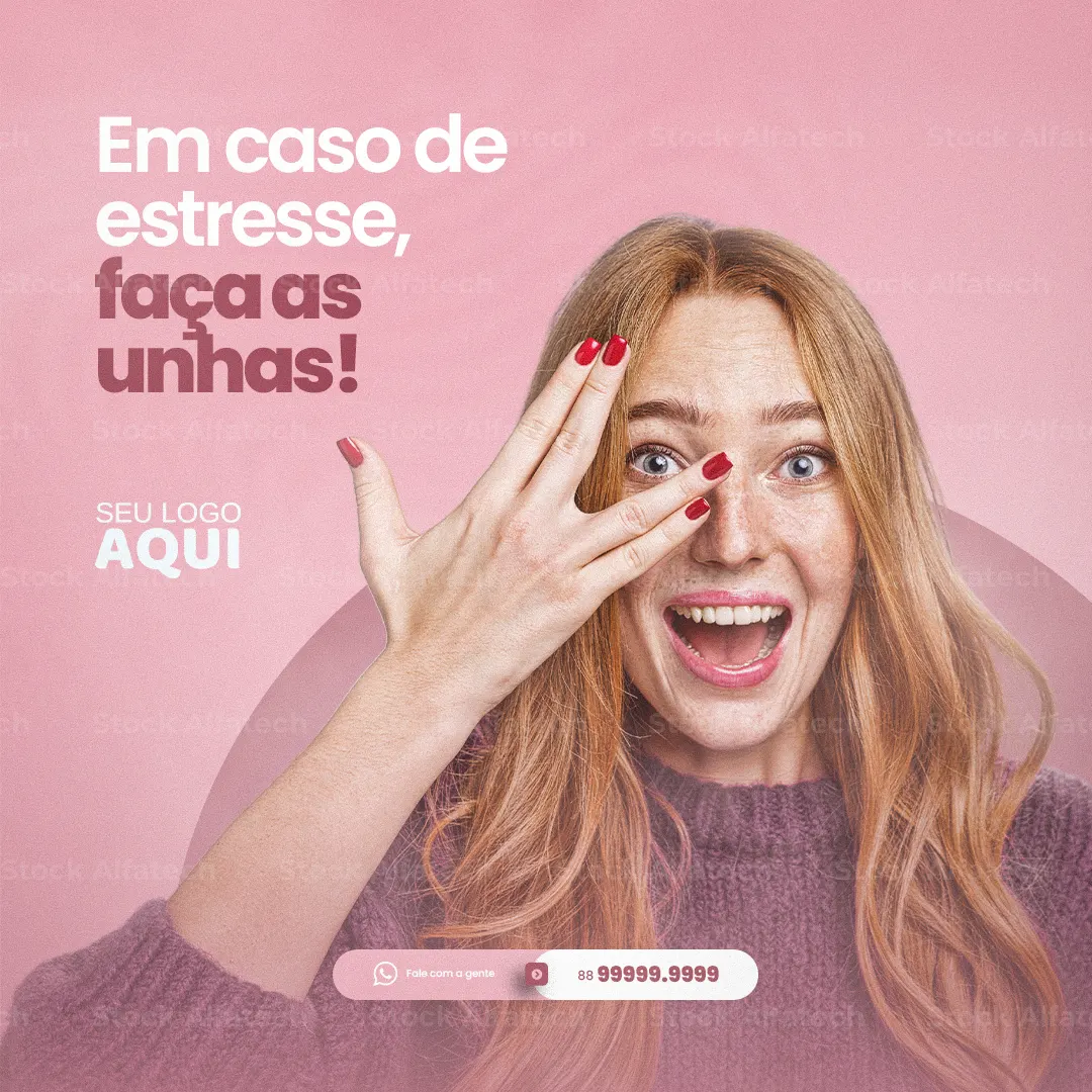 Unhas bem cuidadas para todos os momentos em Psd flyer 100% editável