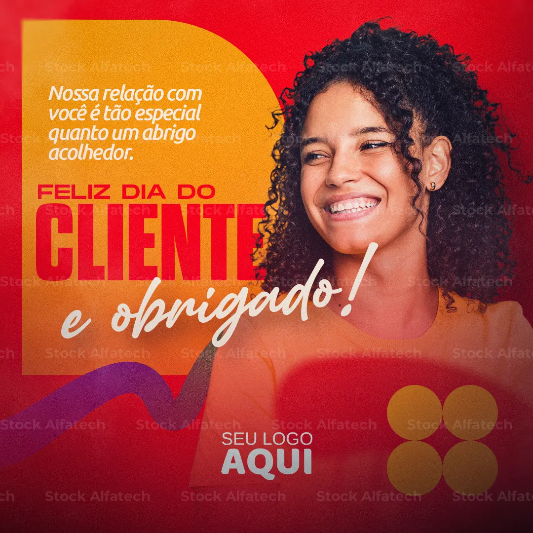 Psd flyer 100% editável com chamada para comemorar o Dia do Cliente