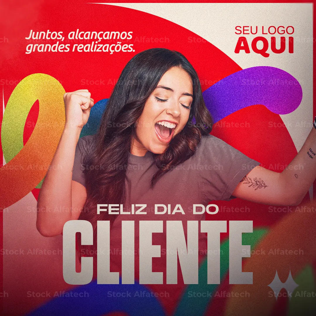 Cliente bom merece presente em Psd flyer 100% editável