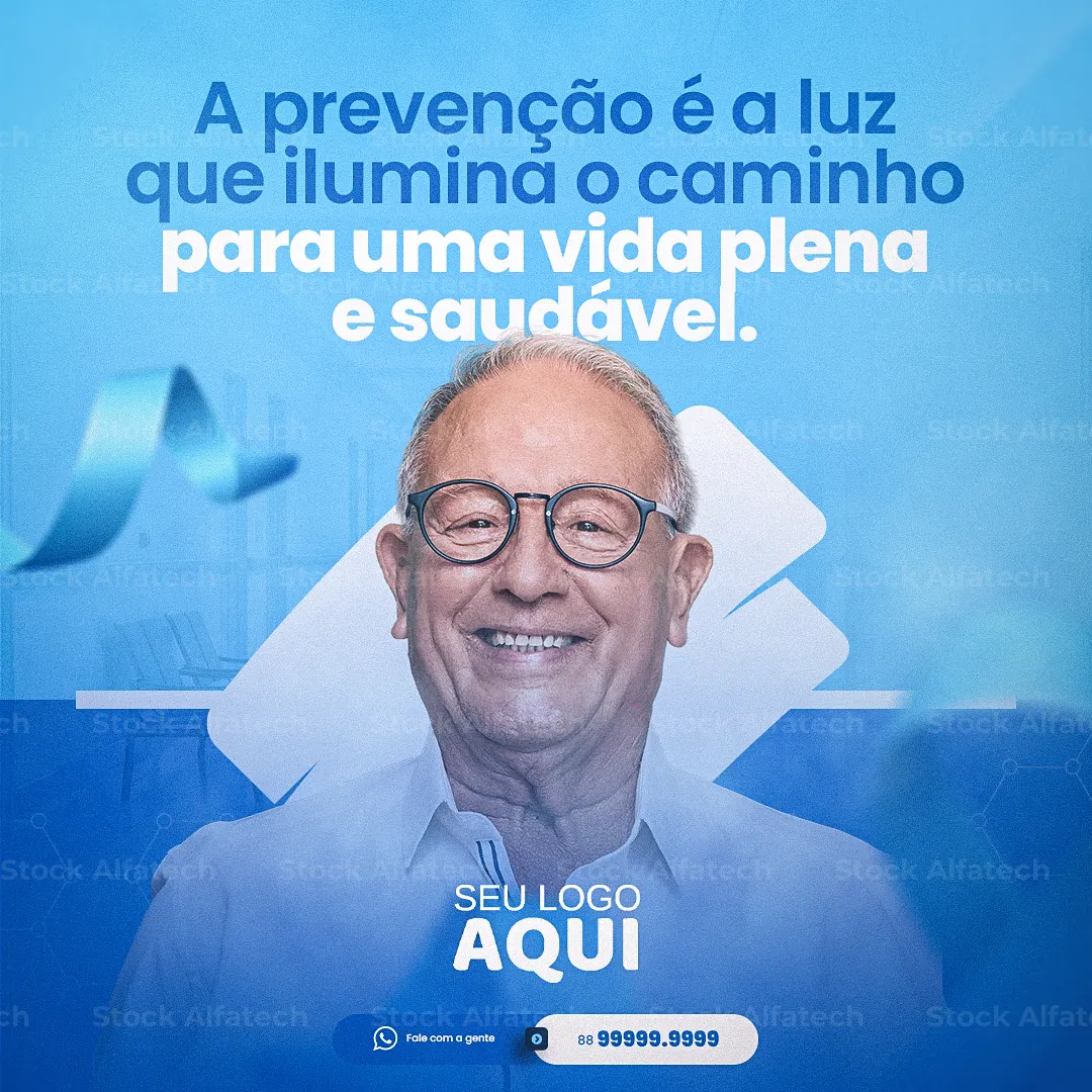 Homens unidos pela prevenção no Novembro Azul — Psd flyer 100% editável