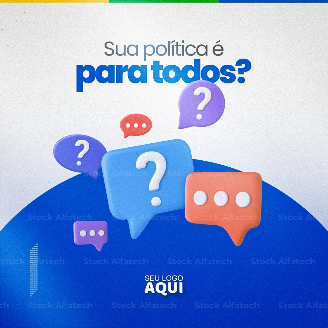 Sou candidato com arte política em Psd flyer 100% editável