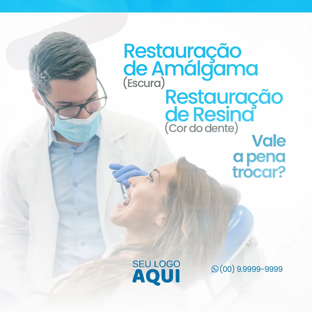 Prótese dentária com atendimento especializado — Psd flyer 100% editável