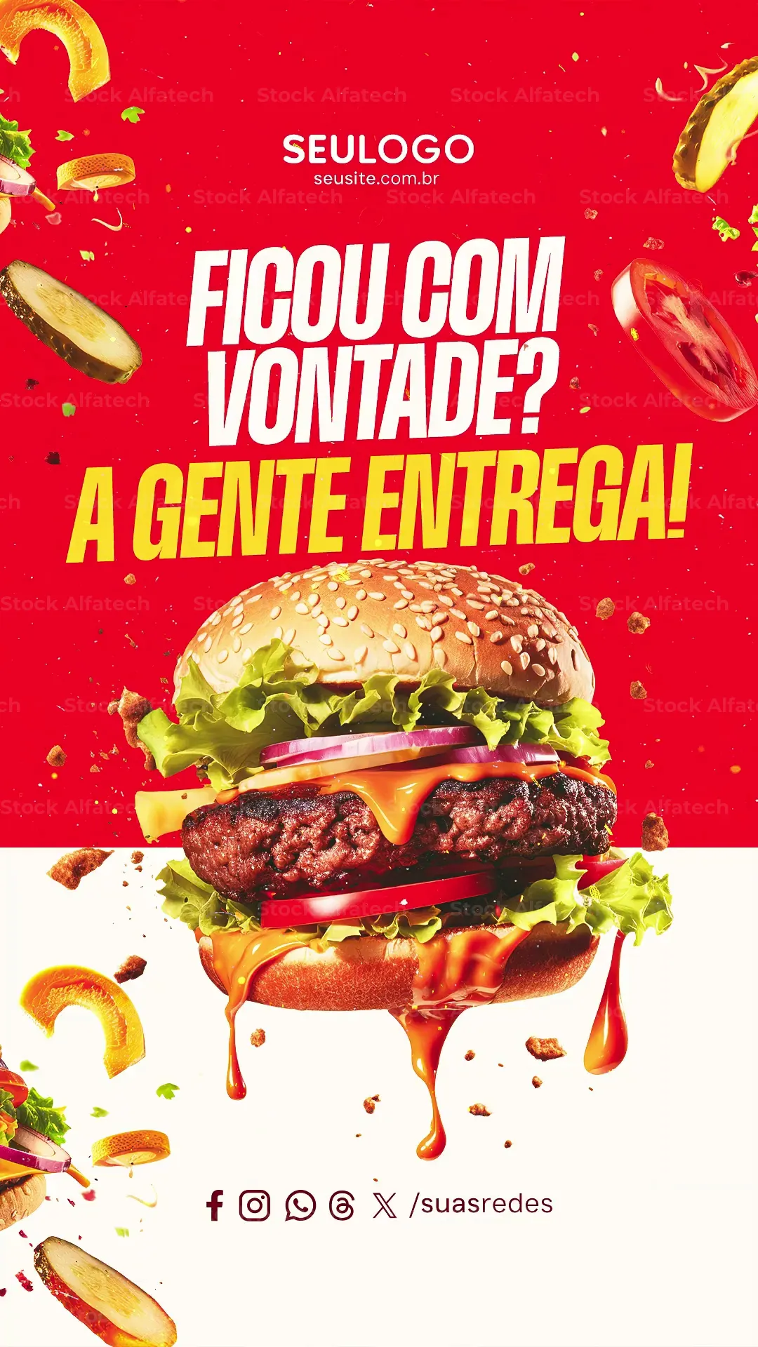 Storys Seu Jantar de Hoje Já Tá Pronto Delivery After Effects Projeto 100% Editável