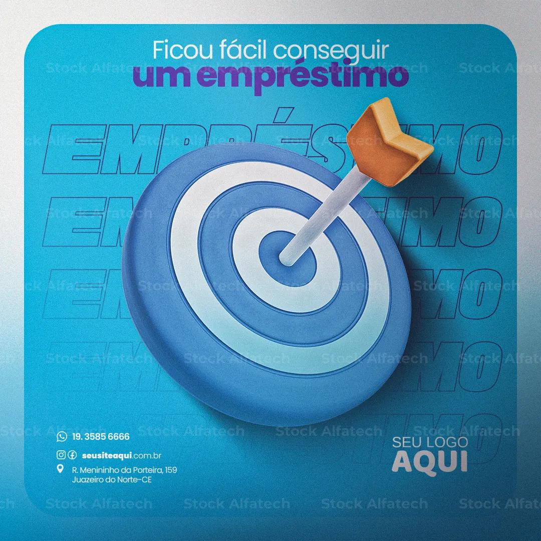 Empréstimo com solução financeira — Psd flyer 100% editável