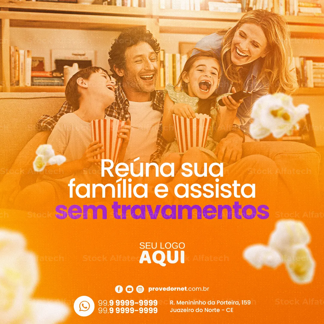Conexão de qualidade para casa e empresa — Psd flyer 100% editável