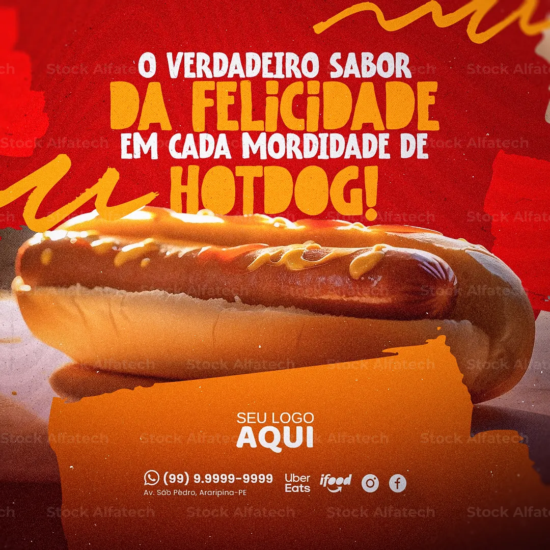 Psd flyer 100% editável para combo de cachorro quente e refrigerante