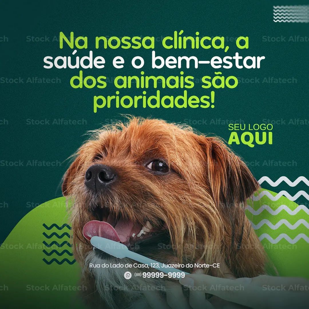 Psd flyer 100% editável para clínica veterinária e pet care