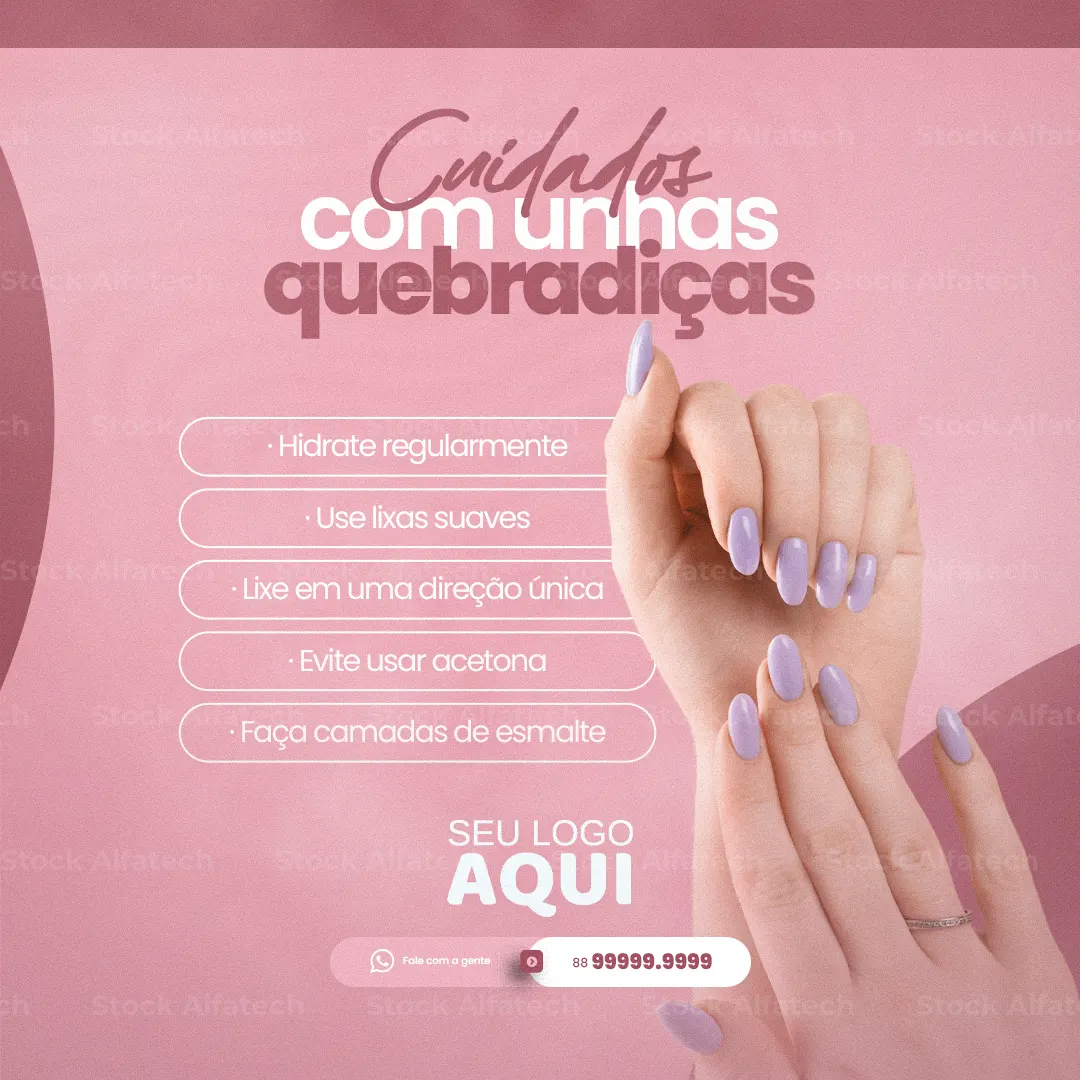 Unhas impecáveis para sua semana — Psd flyer 100% editável